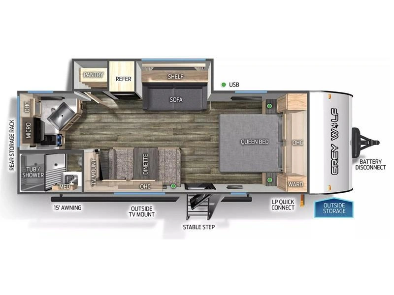 Forest River Grey Wolf 22ce Meilleur Prix Au Québec 2026 alt