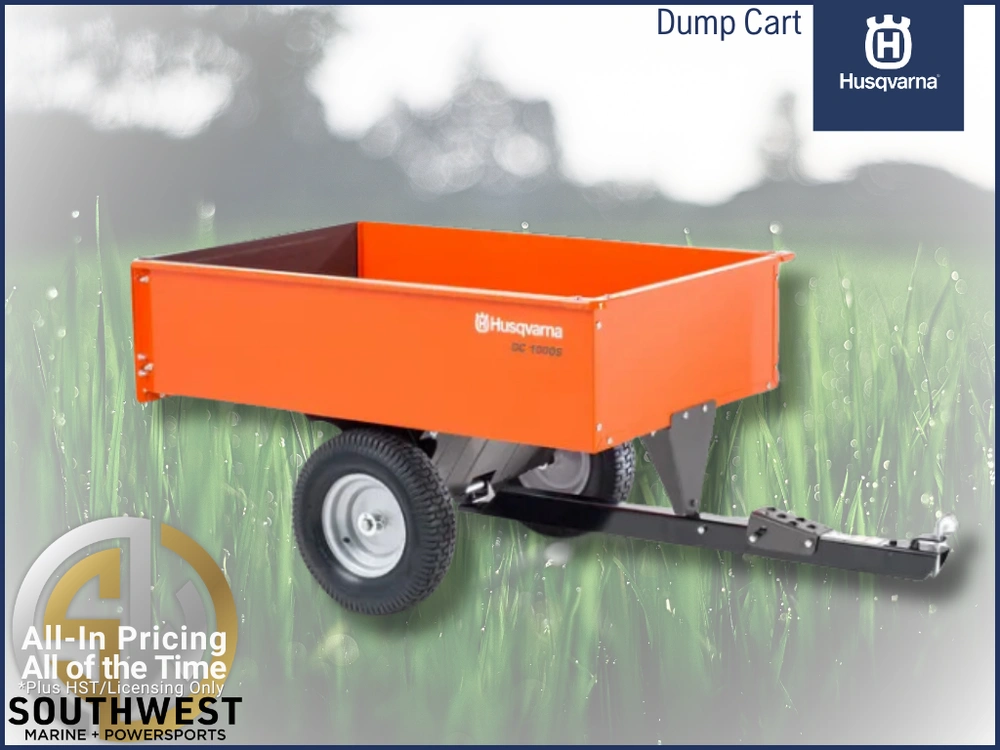 2021 Husqvarna Dump Cart Steel Swivel Dump Cart alt
