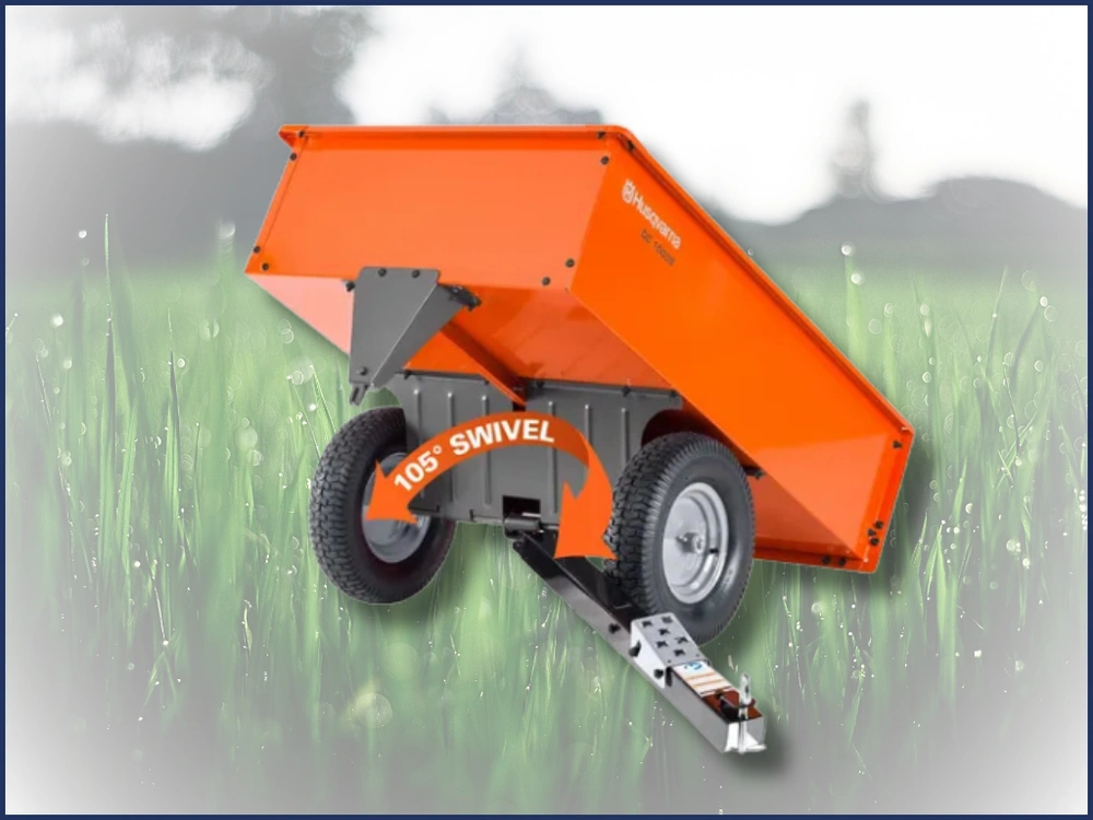 2021 Husqvarna Dump Cart Steel Swivel Dump Cart alt
