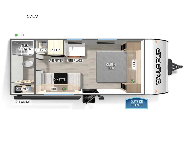 2026 Forest River Wolf pup 17EV MEILLEUR PRIX AU QUÉBEC