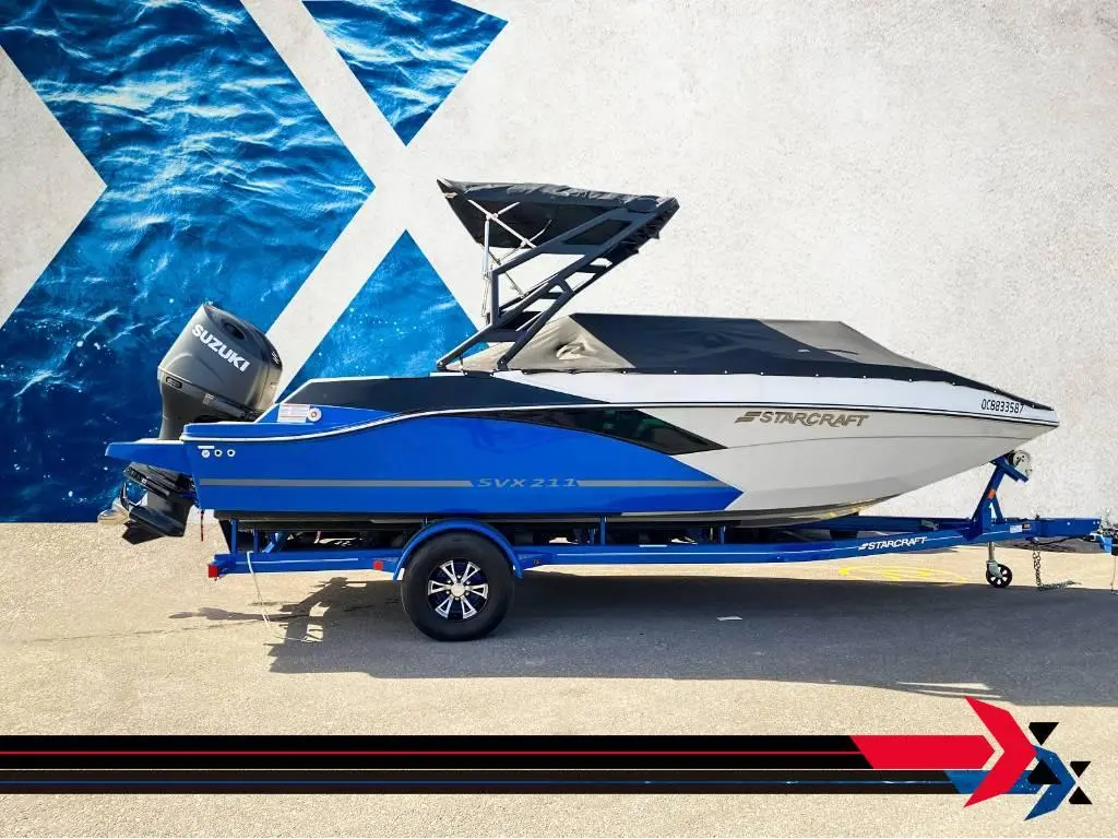 STARCRAFT SVX 211 OB 200hp  deck boat bateau Ponté Financement à partir de 145$ / semaine 2023