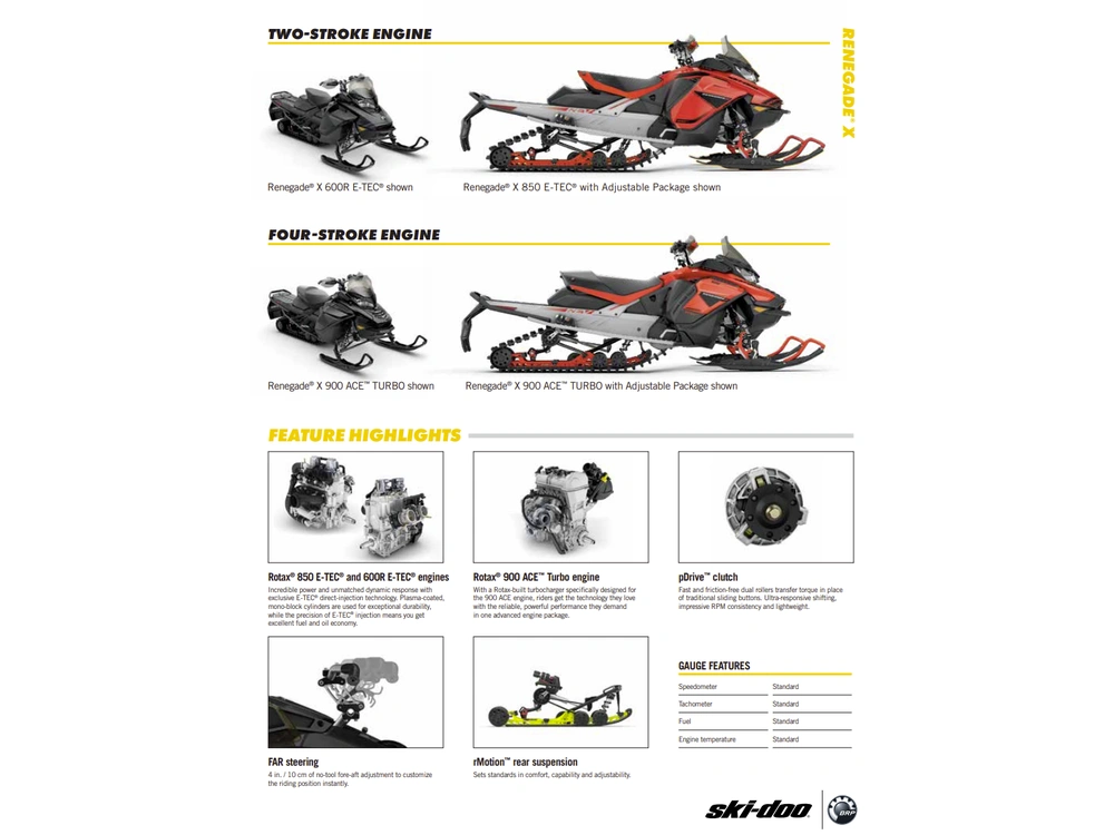 2019 Ski-doo Renegade X 600 Etec alt
