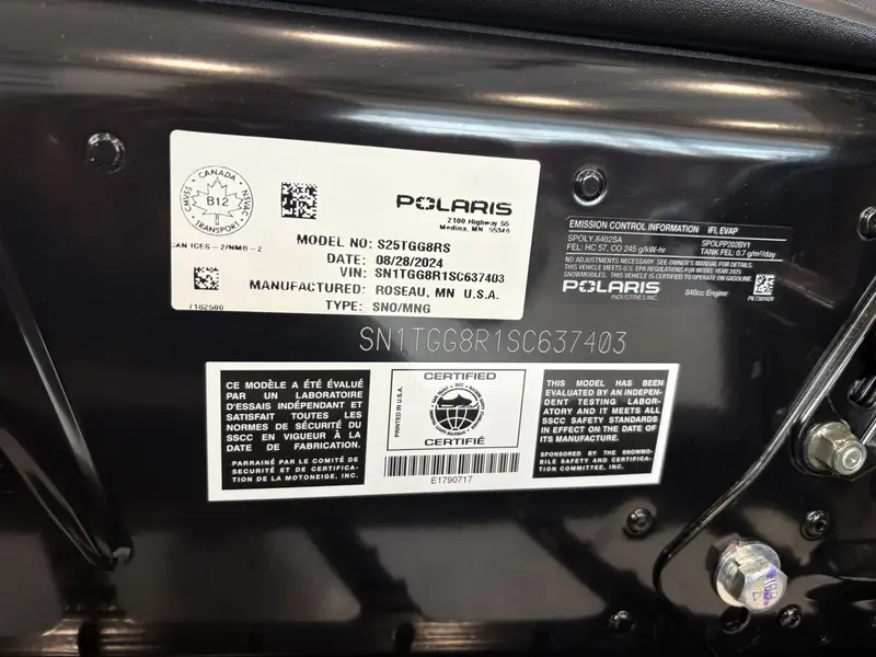 2025 Polaris 850 RMK KHAOS 165