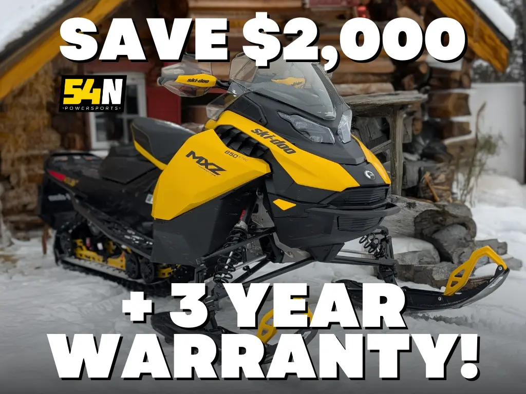 2024 Ski-Doo MXZ Adrenaline Rotax 850 E-TEC 137 RipSaw 1.25 Yellow