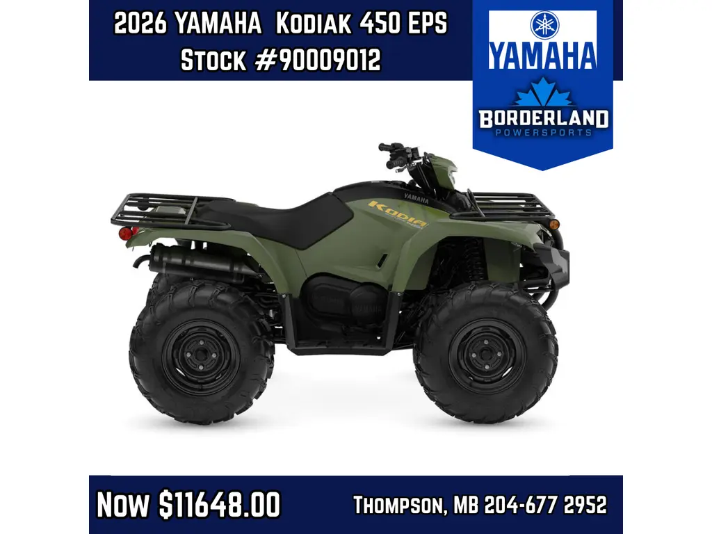 2026 Yamaha Kodiak 450 EPS 