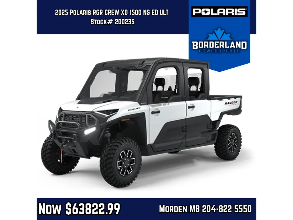 2025 Polaris RGR CREW XD 1500 NS ED ULT -G.W. MET SMOKE Ultimate 