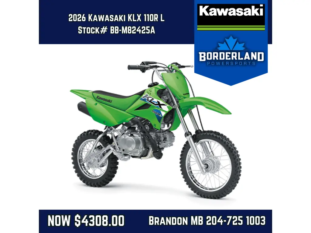 2026 Kawasaki KLX® 110R L - Lime Green