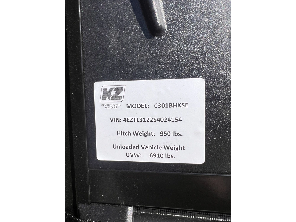 Kz-rv Connect Se 301bhkse 2025 alt