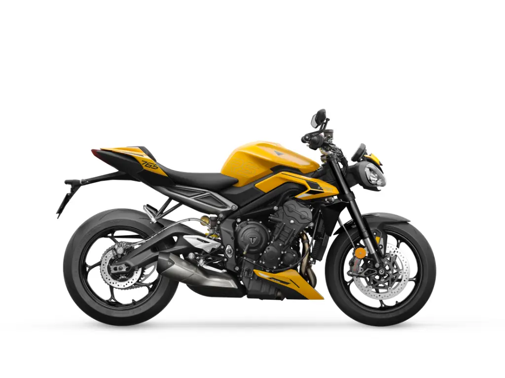 2025 Triumph Street Triple 765 RS // Cosmic Yellow