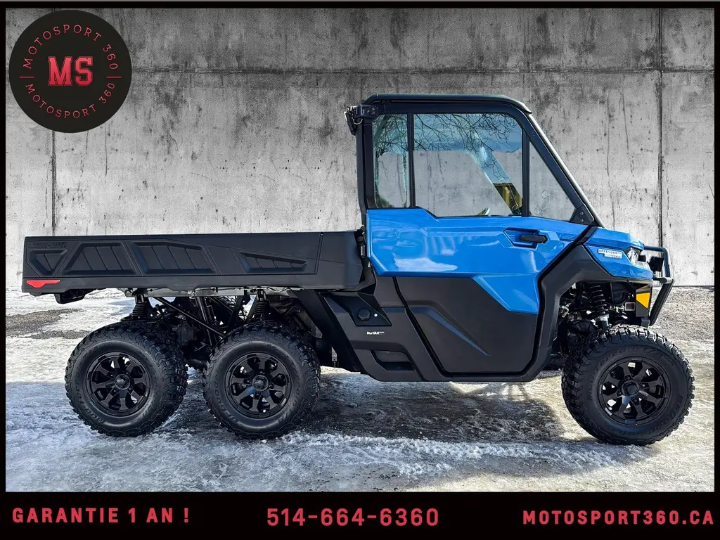 2022 Can-Am DEFENDER LIMITED 6X6 HD10 - CHAUFFAGE + A/C + SYSTÈME DE SON !
