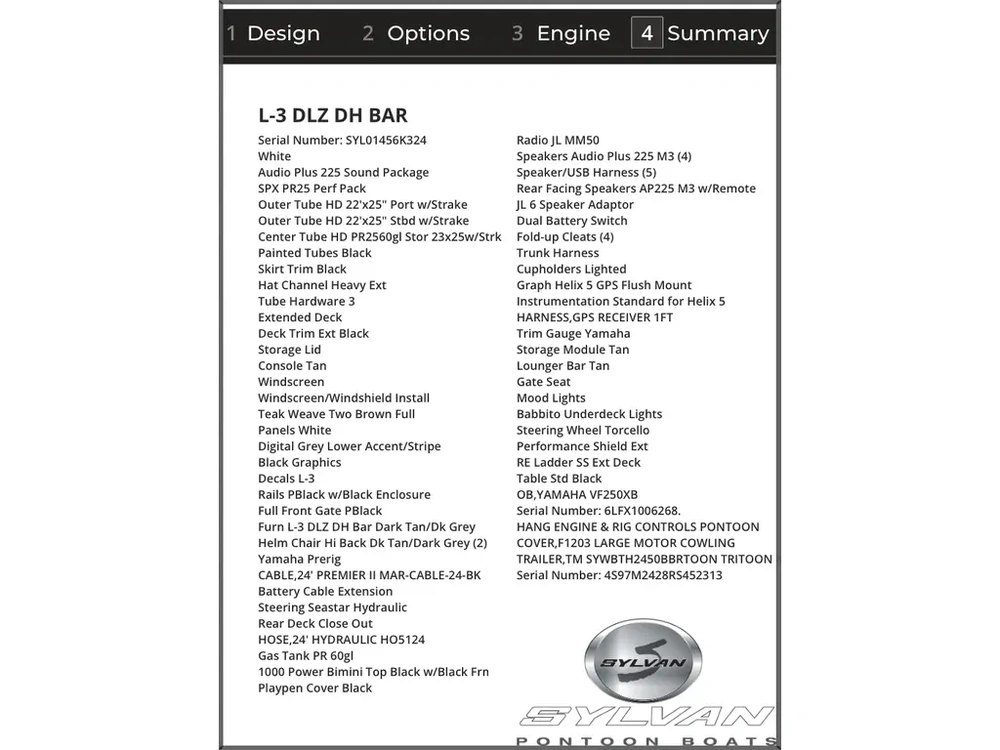 2024 Sylvan L-3 Dlz Dh Bar + $2000 Watersports Package Included!! No Luxury Tax* alt