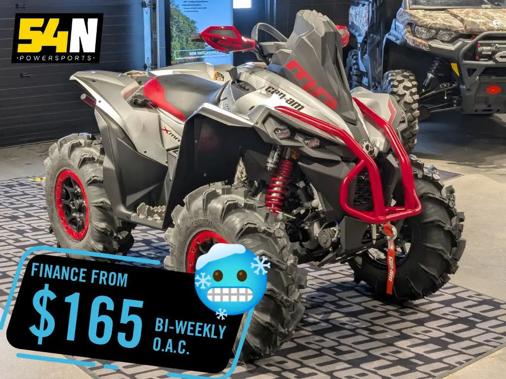 2025 Can-Am Renegade X mr 1000R Hyper Silver & Legion Red 
