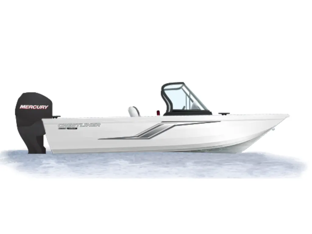 2025 Crestliner 1650 HAWK WT JUMPSEAT W/ 90HP MERCURY & Trailer 