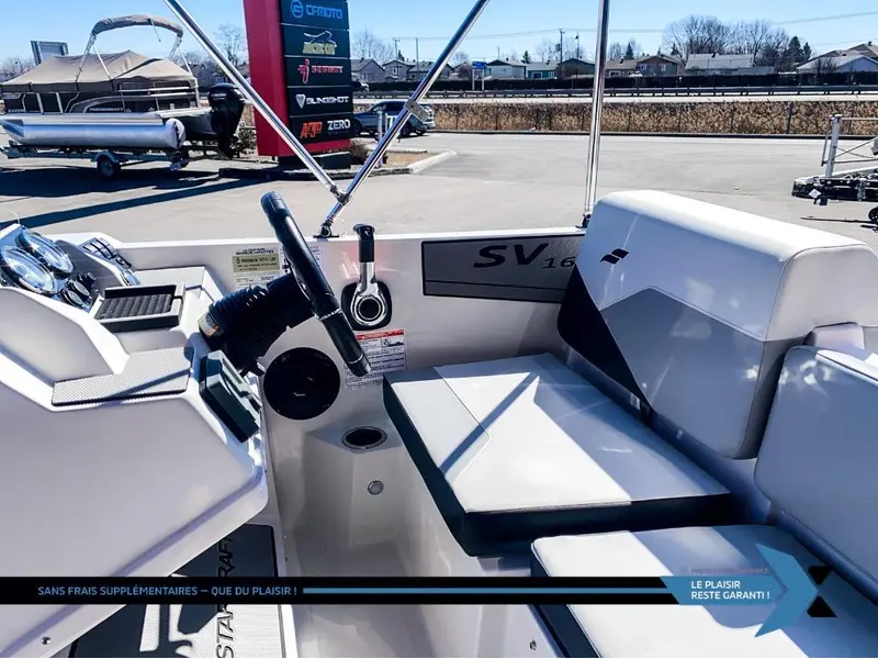 STARCRAFT SV 16 OB 75HP deck boat bateau Ponté 2025