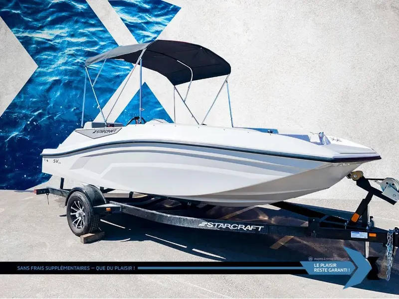 STARCRAFT SV 16 OB 75HP deck boat bateau Ponté 2025