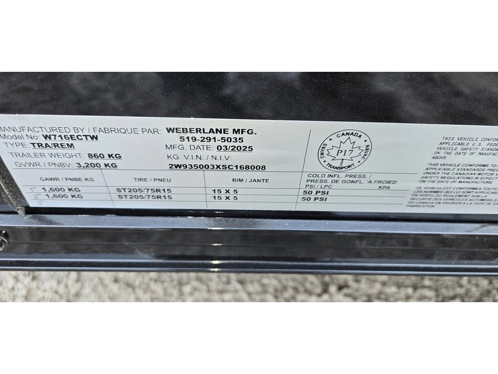 Weberlane Weberlane 7x16 Ta 7k Avec Portes 2025 alt