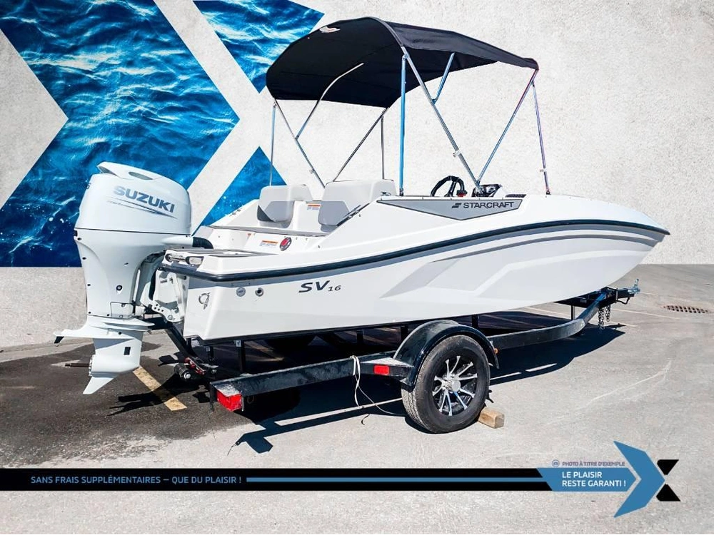 2025 Starcraft Sv 16 Ob 75hp Deck Boat Bateau Ponté Element E16 Bayliner alt
