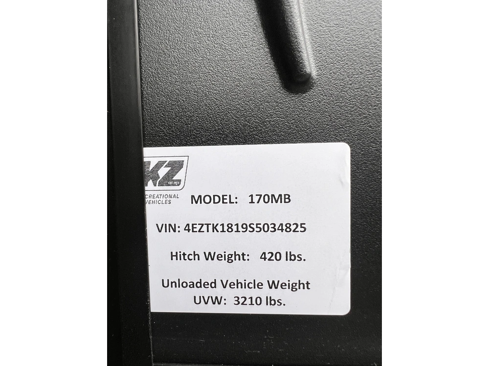 Kz-rv Sportsmen Classic 170mb 2026 alt