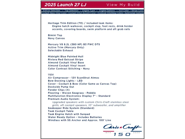 2025 Chris-craft Launch 27 Massive Price Drop alt
