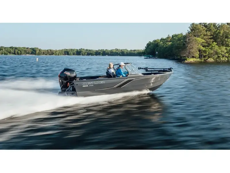 Crestliner 1750 HAWK WT JUMPSEAT - Black Metallic 2025