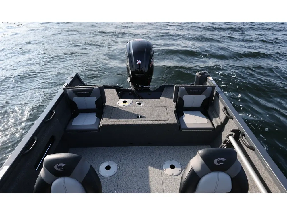 2025 Crestliner 1750 Hawk Wt Jumpseat - Black Metallic alt