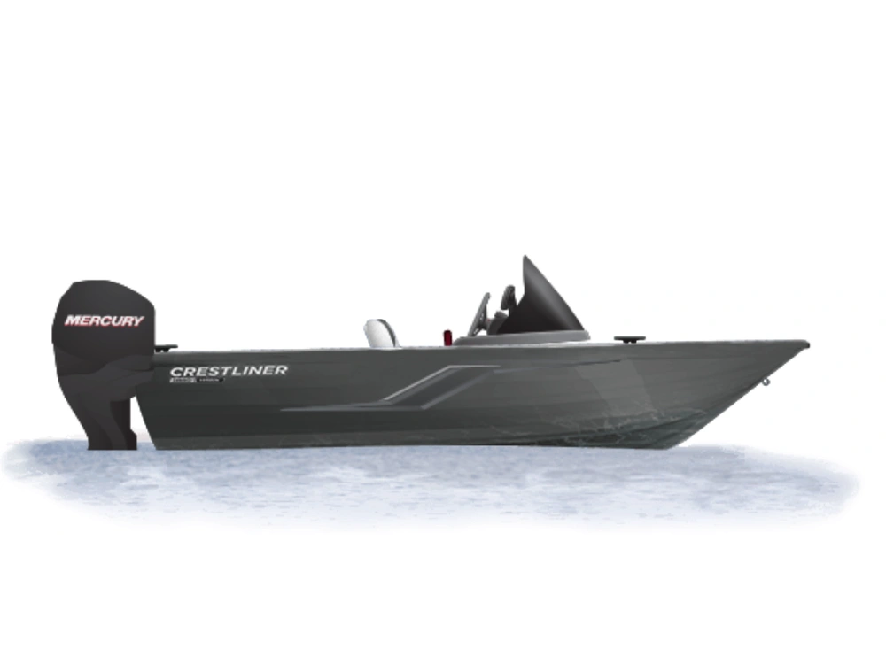 2025 Crestliner 1750 Hawk Wt Jumpseat - Gun Metal alt