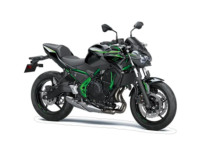 2025 Kawasaki Z650 // Metallic Spark Black/Green