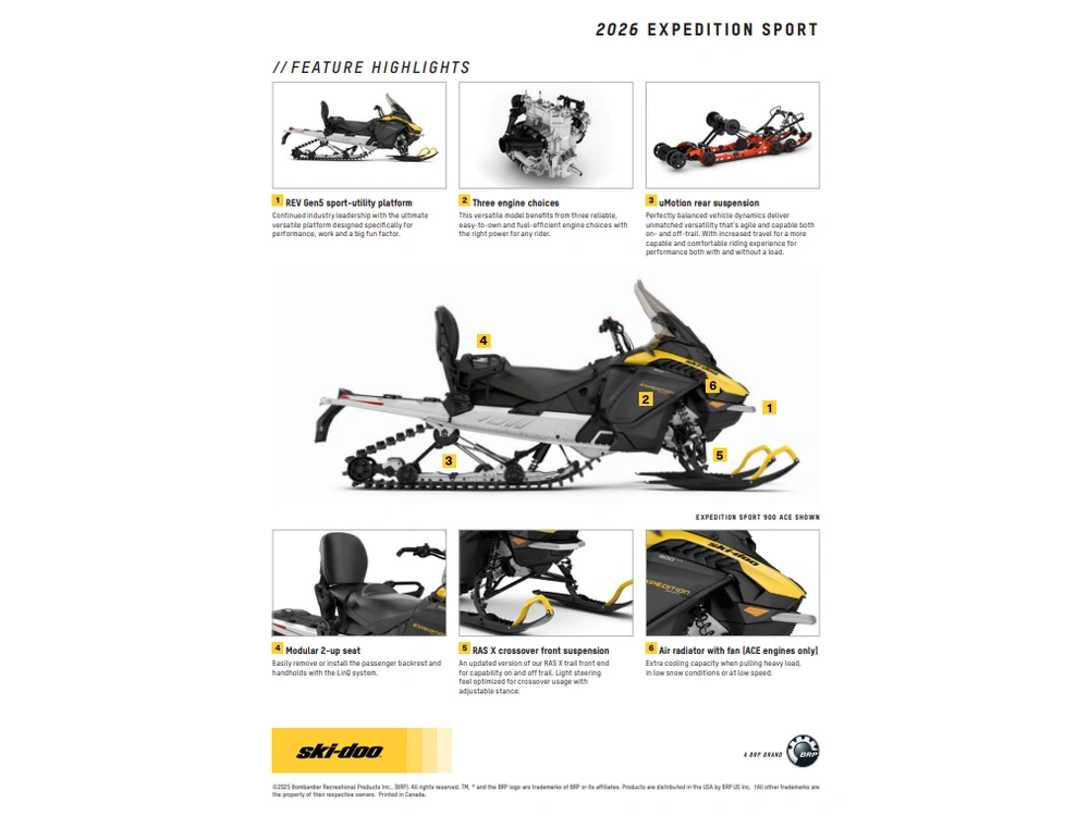 2026 Ski-doo Expedition Sport 900 Ace Charger 1.5" E.s. alt