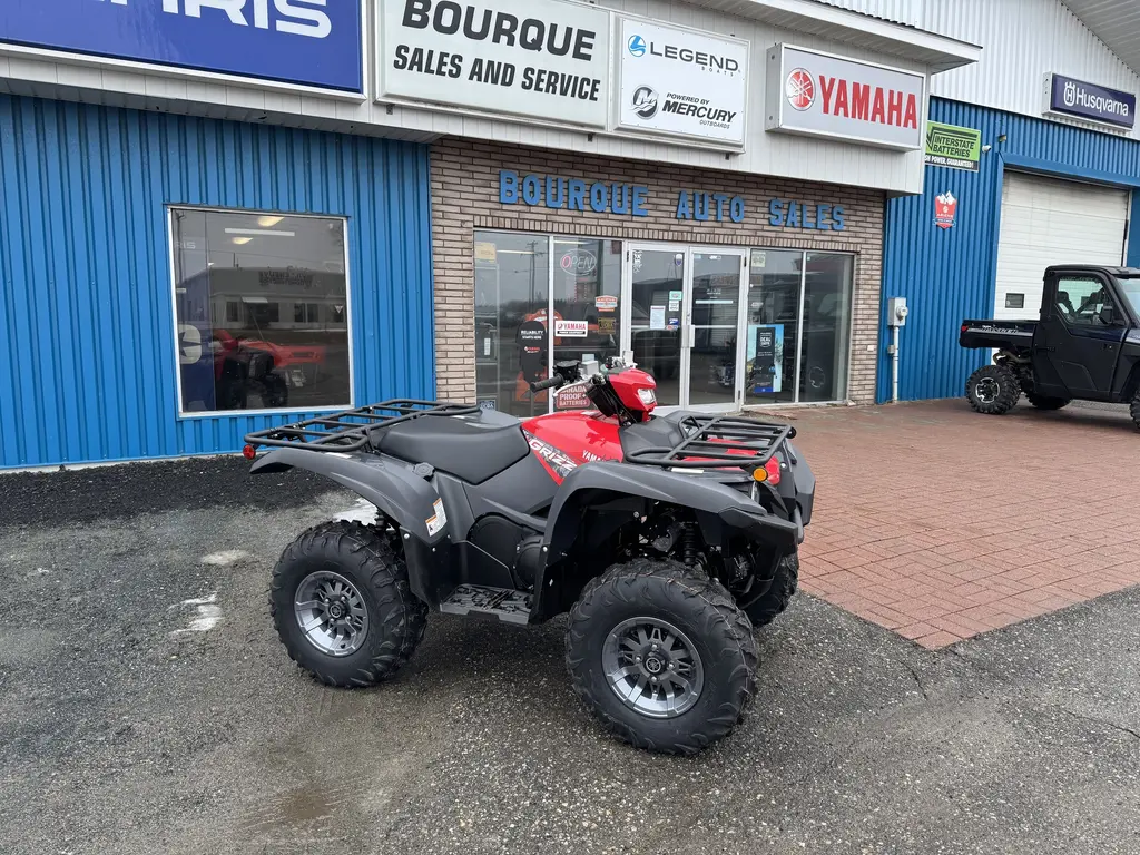 2025 Yamaha GRIZZLY 700 EPS R SPEC,GREY METALLIC RED 