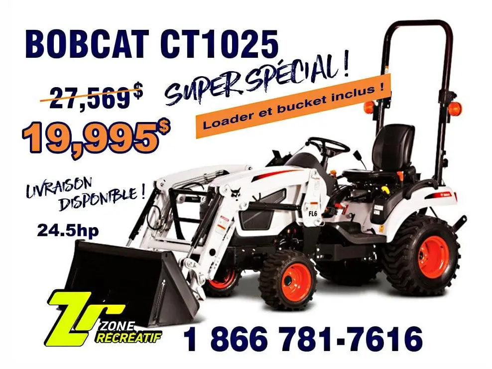 Bobcat Tracteur CT1025 HST 2025 - Loader et bucket inclus