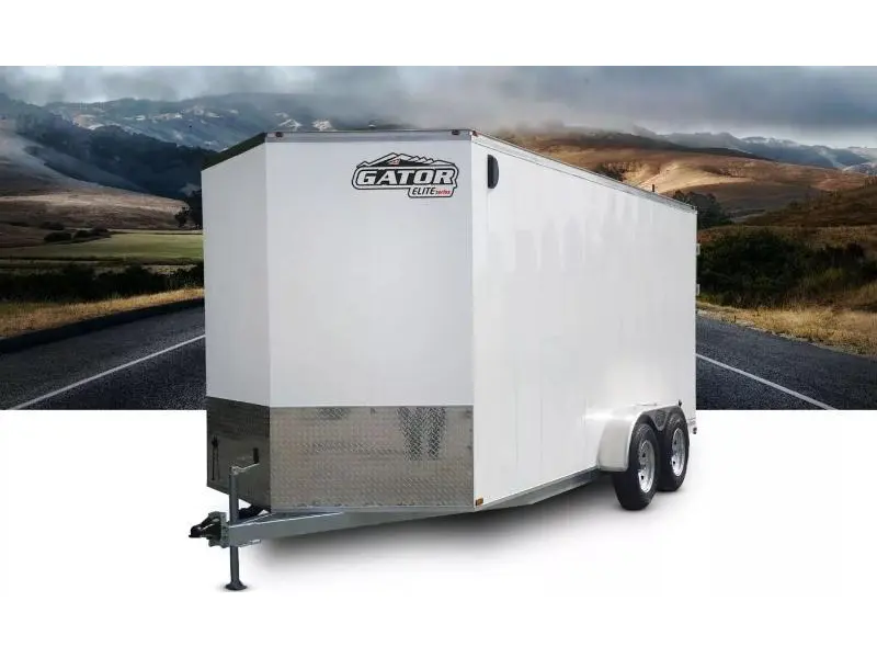 2024 Gator Remorque Fermée Galvanisée Élite 7 x 16 7000lbs