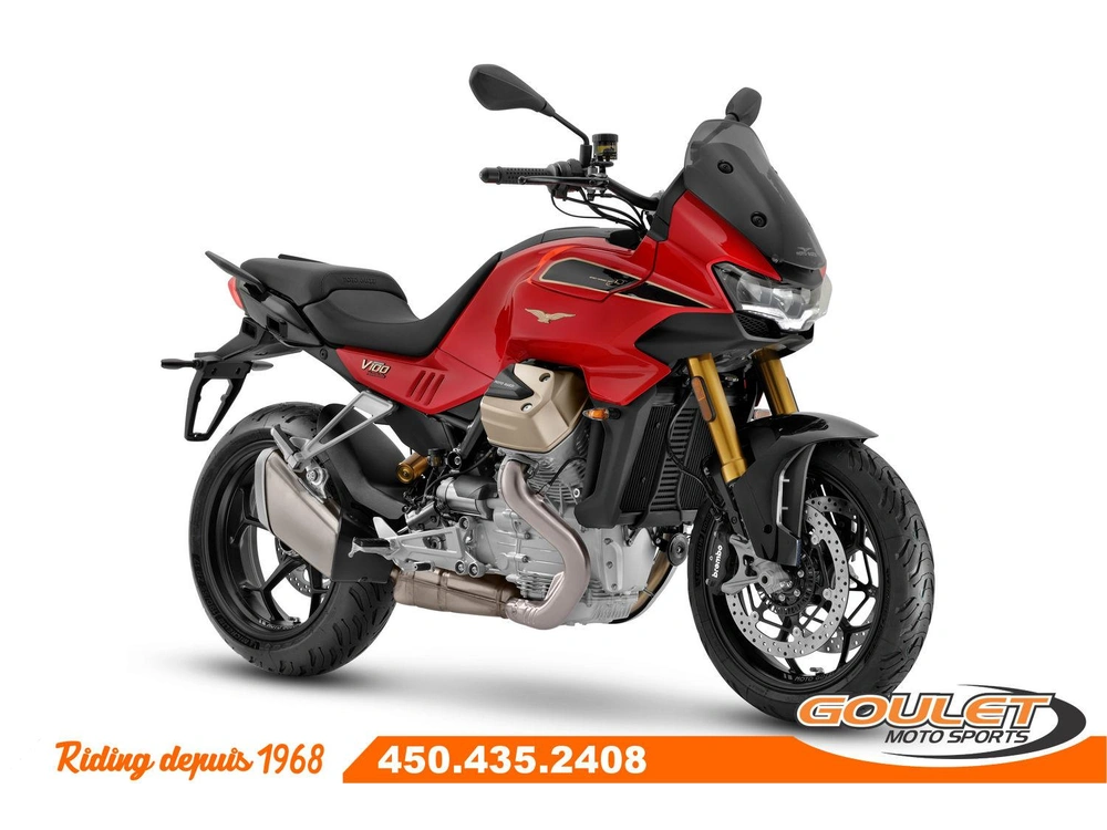 Moto Guzzi V100 Mandello Wind Tunnel Rosso 2025 alt