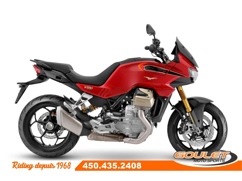 Moto Guzzi V100 Mandello Wind Tunnel Rosso 2025 alt