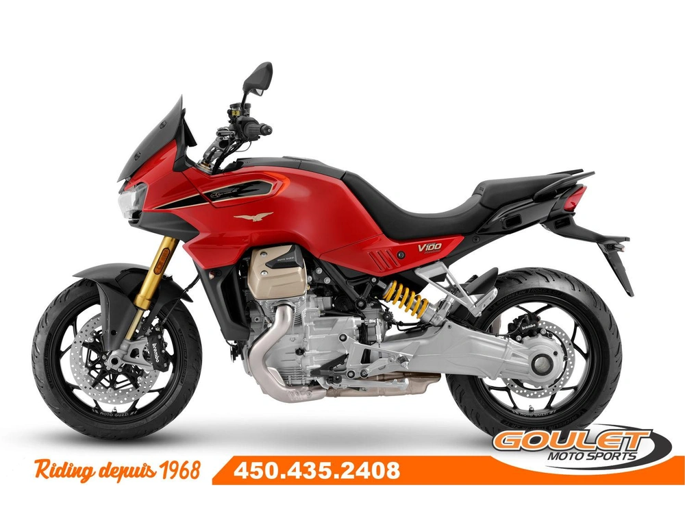 Moto Guzzi V100 Mandello Wind Tunnel Rosso 2025 alt