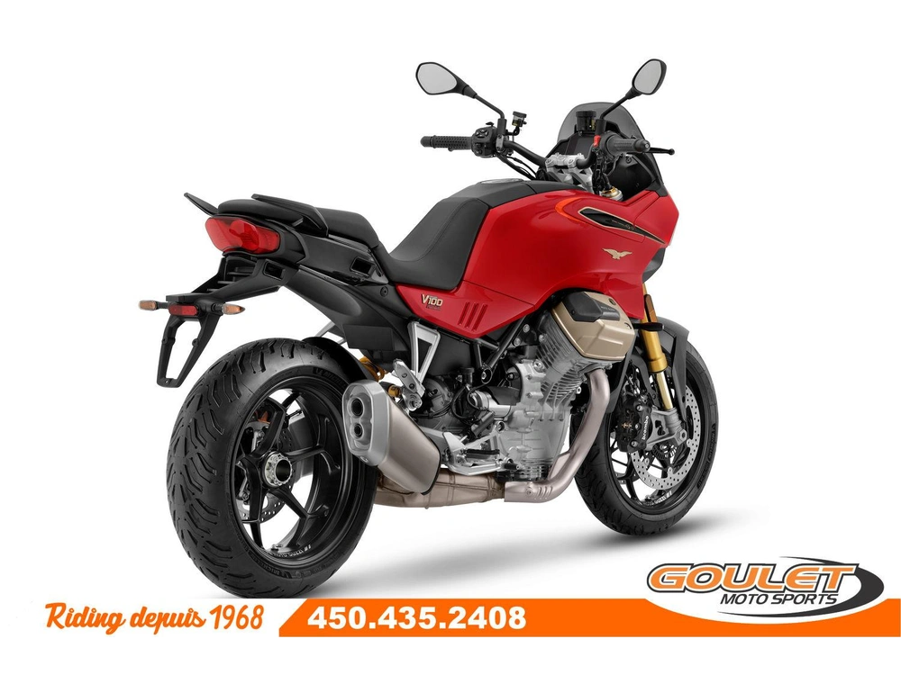 Moto Guzzi V100 Mandello Wind Tunnel Rosso 2025 alt