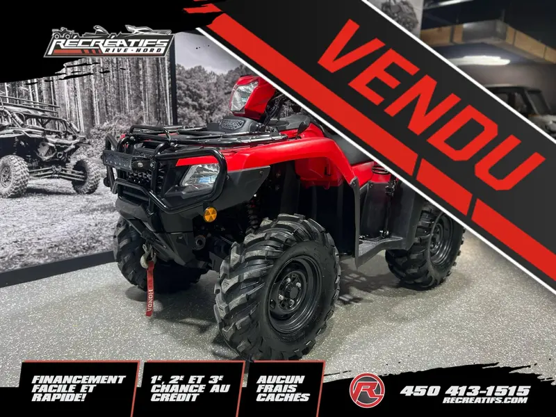 2018 Honda FOREMAN RUBICON 500 DCT IRS EPS **BIEN ÉQUIPÉ!!**