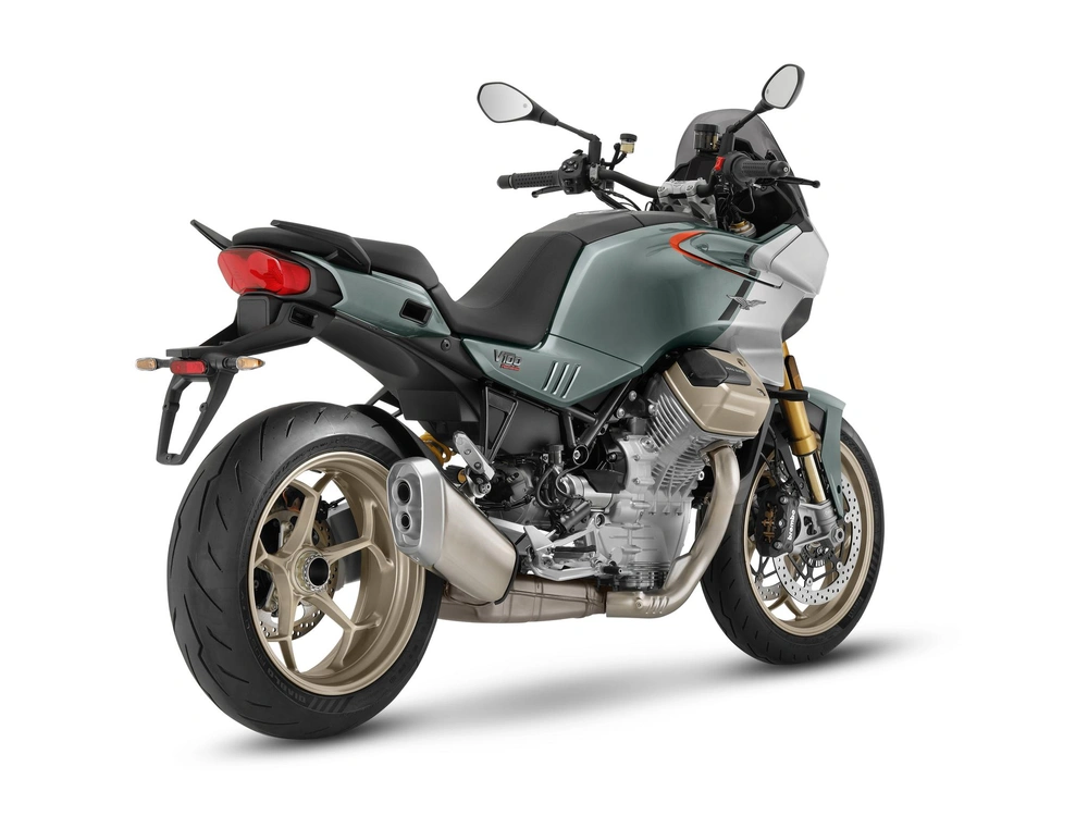 Moto Guzzi V100 Mandello S Pff Verde Ghiaccio 2025 alt
