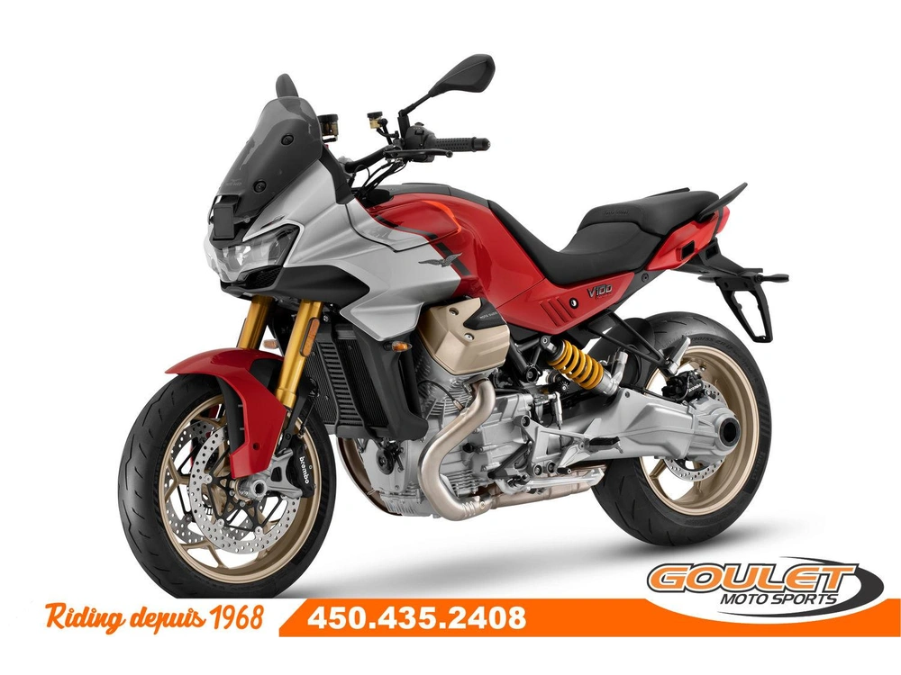 Moto Guzzi V100 Mandello S Rosso Lava 2025 alt