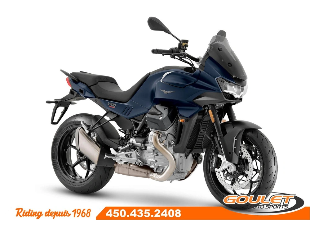 Moto Guzzi V100 Mandello Blu Oceano 2025 alt