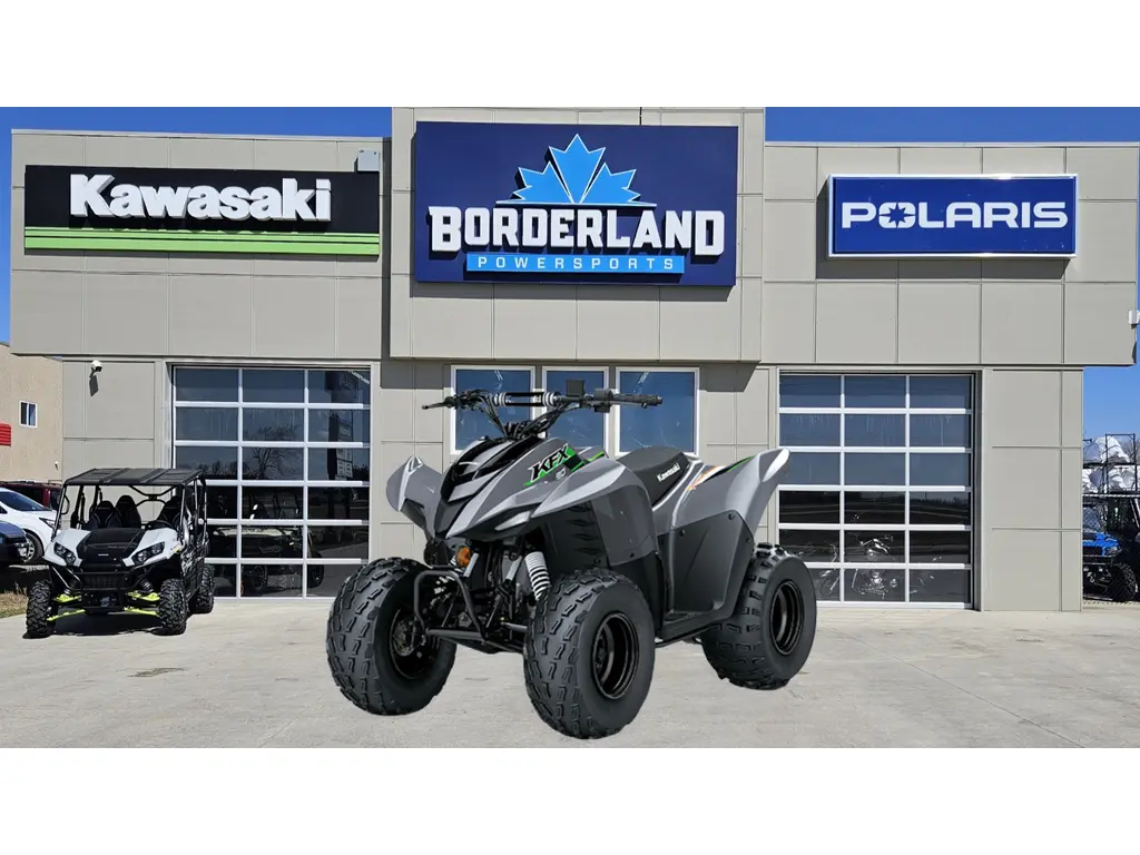 2025 Kawasaki KFX® 90-BATTLE GRAY