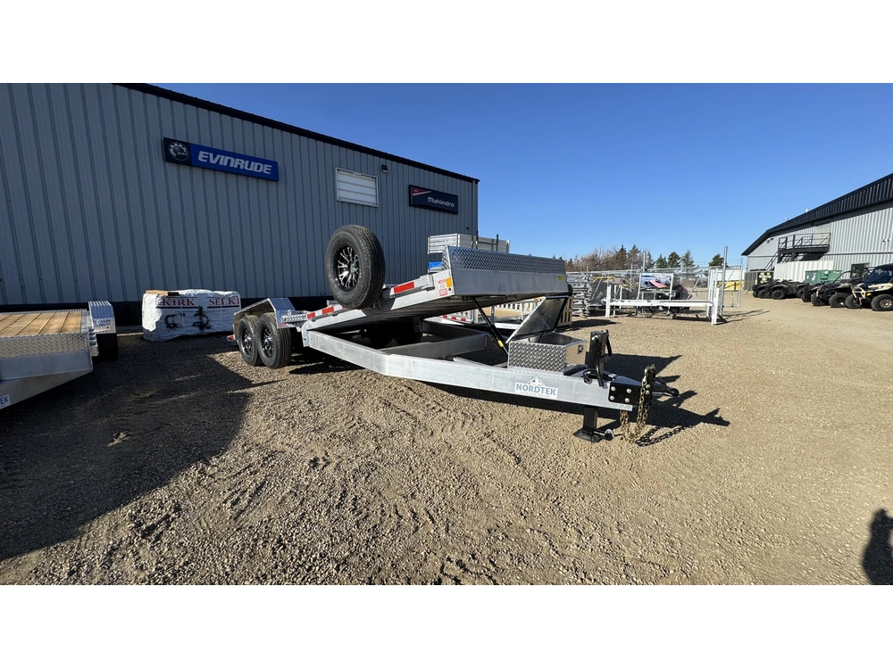 2025 Nordtek Tilt-deck Hd 82"x20' - 16k, Double Axle, Heavy Duty, Axle Upgrade, Tire Upgrade. Removable Fenders alt