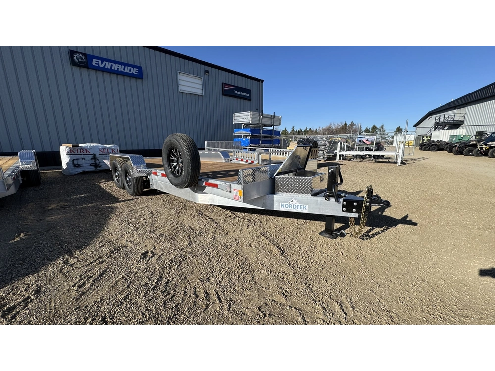 2025 Nordtek Tilt-deck Hd 82"x20' - 14k, Double Axle, Heavy Duty, Removable Fenders, Aluminum Rims alt