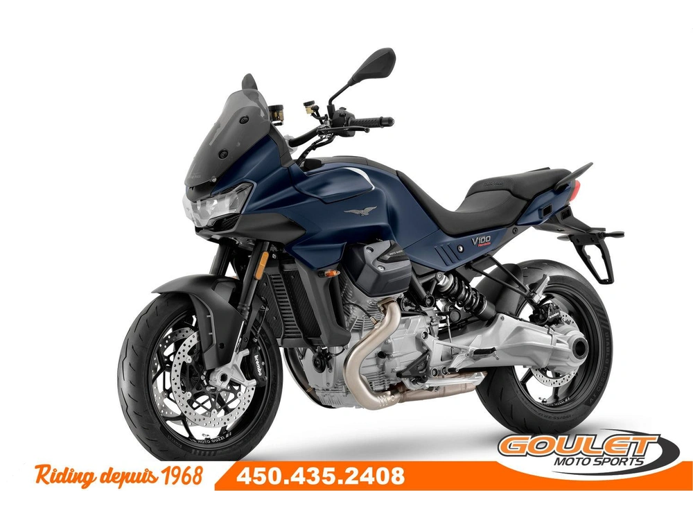 Moto Guzzi V100 Mandello Blu Oceano 2025 alt