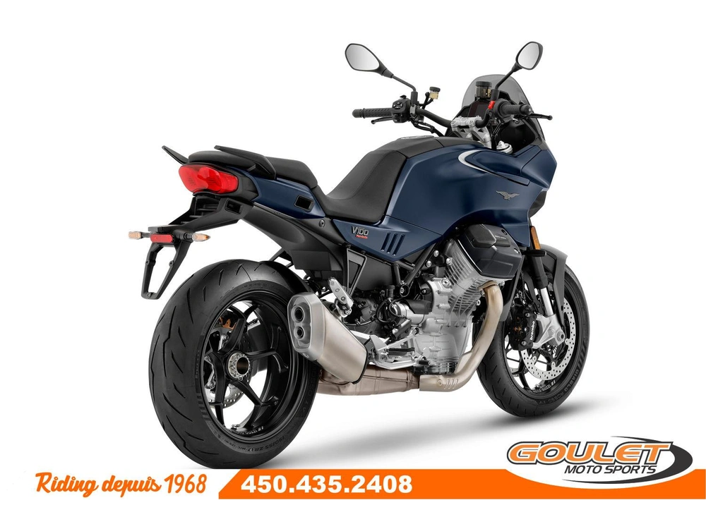 Moto Guzzi V100 Mandello Blu Oceano 2025 alt