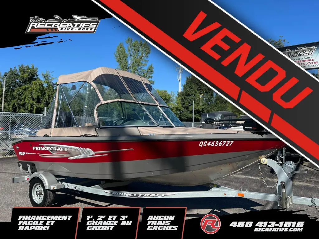 2014 Princecraft 167 SPORT SERIES **SEULEMENT 68 HEURES!!**