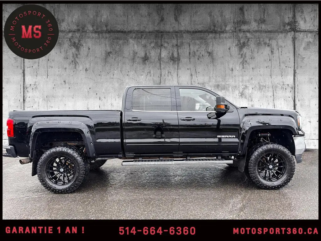 2017 GMC SIERRA 1500 SLE CREW CAB SUPER LOOK ! BEAUCOUP D’AJOUTS !