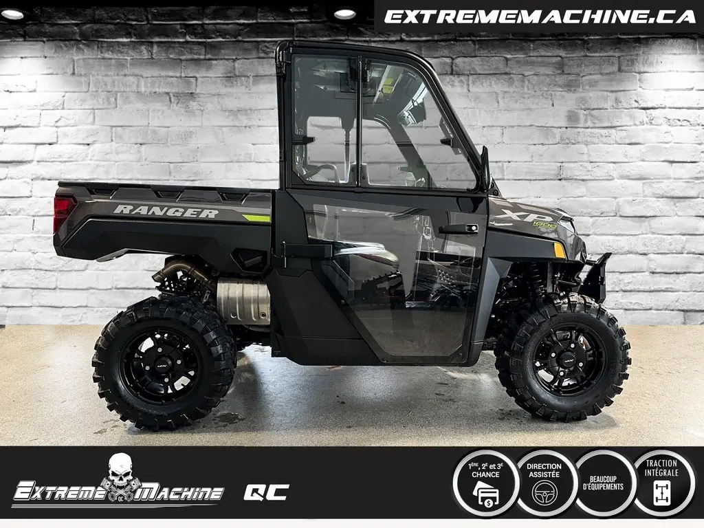 Polaris RANGER XP 1000 Premium Super Graphite 2023 - SEULEMENT 3258KM & BCP D'ACCESSOIRES!!!