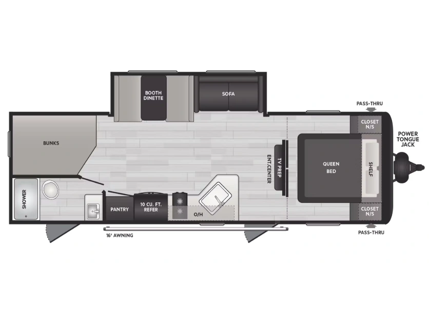 2025 Keystone Rv Hideout 261bh alt