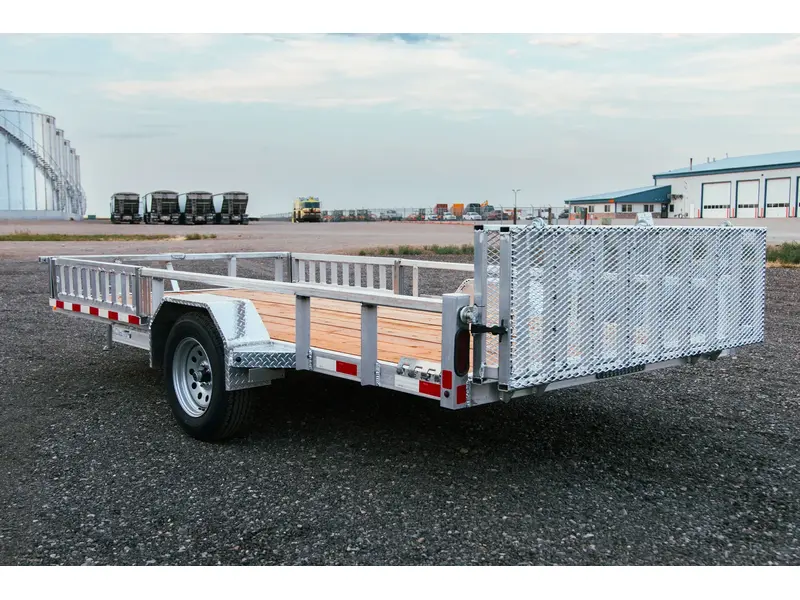 2025 Nordtek Utility 82"X12' - 5K Single Axle, Light Duty, Aluminum Rims, Side Load Ramp