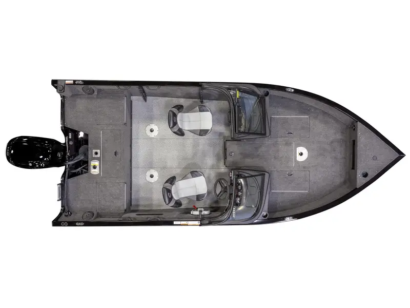 Crestliner 1750 HAWK WT JUMPSEAT - Gun Metal 2025